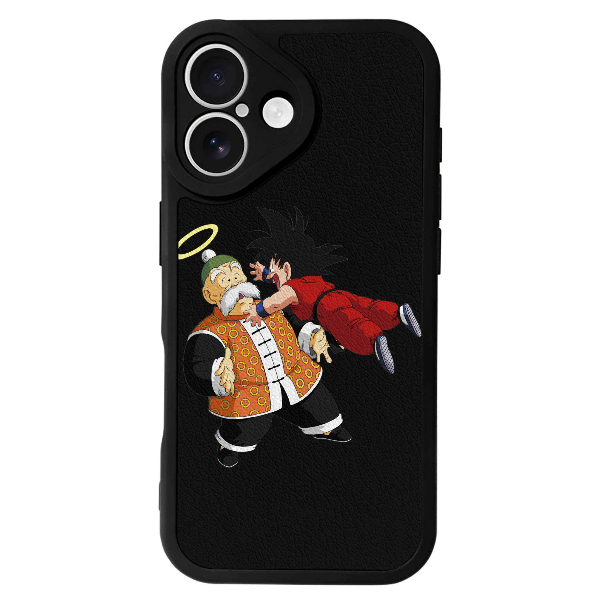（画像用） ドラゴンボール 孫悟空（そん ごくう）Son Goku カカロット DRAGON BALL Kakarotto 【iPhone 16シリーズ対応】シリコンスマホケース（レザー調） 材質：シリコン